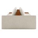 Ver imagem 3 de Sofá Ilha Modular Living com Puff 252cm Georgia K04 Bouclê Bege/caramelo - Mpozenato