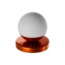 Ver imagem 5 de Abajur Luminaria de Mesa Dama Moderno com Globo Vidro e Lâmpada Branco Frio
