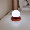 Ver imagem 2 de Abajur Luminaria de Mesa Dama Moderno com Globo Vidro e Lâmpada Branco Frio