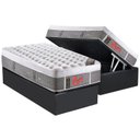 Ver imagem 1 de Cama Box Baú Solteiro: Colchão Molas Pocket Ensacadas Castor Light Stress Oxygen New Plush + Base CR