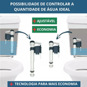 Ver imagem 4 de Kit Reparo Mecanismo Completo Caixa Acoplada para Vaso Incepa Dual Flush 1.6gpf 6.0lpf