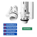 Ver imagem 3 de Kit Reparo Mecanismo Completo Caixa Acoplada para Vaso Incepa Dual Flush 1.6gpf 6.0lpf