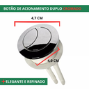 Ver imagem 6 de Kit Reparo Mecanismo Completo Caixa Acoplada para Vaso Incepa Dual Flush 1.6gpf 6.0lpf