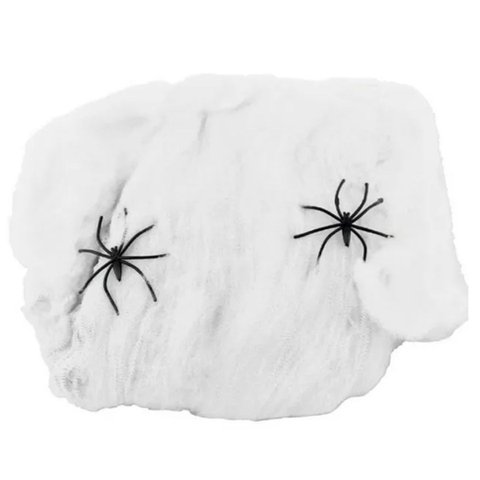 Teia de Aranha Halloween Festa Tematica Kit 5 Uni Decoraçao Realista Dia Das Bruxas Susto Medo Terro