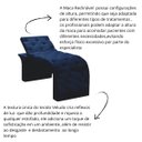 Ver imagem 5 de Maca Estofada Estética Cílios Regulável Spa Veludo Maitê:azul Marinho