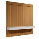 Ver imagem 2 de Painel Ripado para TV até 75 Polegadas MDF 247,1CMX240CM 3 Gavetas 1 Prateleira Colorado