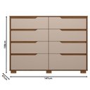 Ver imagem 2 de Cômoda Gaveteiro Georgia Carvalho Fendi - Moval