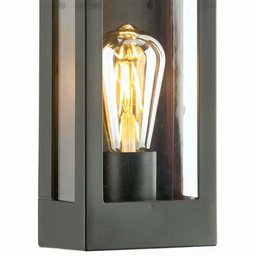 Arandela Preta Prime 2 Lâmpadas E27 Dital 13x8x40cm Interno Externo - 3