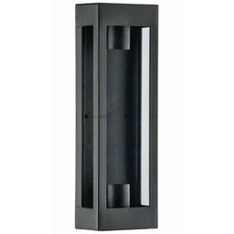 Arandela Preta Prime 2 Lâmpadas E27 Dital 13x8x40cm Interno Externo - 1