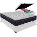 Ver imagem 1 de Cama Box Baú e Colchão Airtech 150 Espuma D45 Casal Ortobom Casal Branco