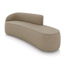 Ver imagem 1 de Sofá 4 Lugares Orgânico 220 Cm Morgan Suede Marrom Rato D03 - D'Rossi