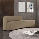 Ver imagem 2 de Sofá 4 Lugares Orgânico 220 Cm Morgan Suede Marrom Rato D03 - D'Rossi