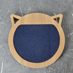 Arranhador Gato Piso Parede Modelo Garfield Amadeirado - Azul - 5