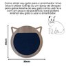 Arranhador Gato Piso Parede Modelo Garfield Amadeirado - Azul - 2