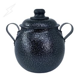 Açucareiro Bojudo de Mesa Modelo Bojudo Preto - Cromado - 1