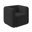 Ver imagem 1 de Poltrona Sala de Estar Decorativa Laguna Veludo K01 - D'Rossi Cor Preto