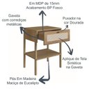 Ver imagem 7 de Mesa de Cabeceira 1 Gaveta Palhinha 27932 Linha Oslo Hanover Artesano