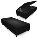 Ver imagem 1 de Box Baú Max Ultra Suede Preto Solteiro 88x188x42cm