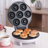 Ultra Máquina de 7 Mini Donuts Rosquinhas Confeitaria Culinária Branco 110v - 10