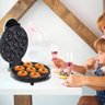 Ultra Máquina de 7 Mini Donuts Rosquinhas Confeitaria Culinária Branco 110v - 3
