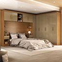 Ver imagem 1 de Guarda-roupa Casal Modulado Soberano 11 Portas 5 Gavetas 100% Mdf Cinamomo/cappuccino - Panorama Móv