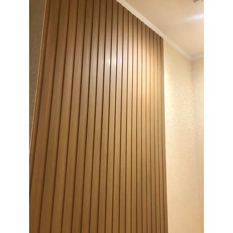 Painel Ripado Versátil: 02 unid. 270x110cm larg. Talatto Painéis Amêndoa