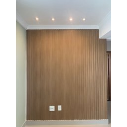 Painel Ripado Versátil: 02 unid. 270x110cm larg. Talatto Painéis Amêndoa - 4