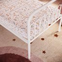 Ver imagem 3 de Cama Solteiro de Ferro Nina:branco