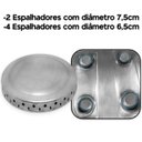 Ver imagem 2 de 6 Tampas Espalhador Boca de Fogão Atlas Mônaco Alumínio 4p e 2g /tampinha, Espalhador, Chama