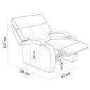 Ver imagem 7 de Poltrona do Papai Fixa Sala de Estar Kim T03 Couro Soft Marrom - Lyam Decor