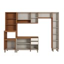 Ver imagem 3 de Cozinha Compacta Venaly 11 Portas 2 Gavetas Cinamomo/Off White - Henn