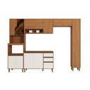 Ver imagem 2 de Cozinha Compacta Venaly 11 Portas 2 Gavetas Cinamomo/Off White - Henn
