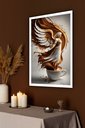 Ver imagem 1 de Quadro Decorativo Xícara Chocolate Anjo - 70x50cm:moldura Preta