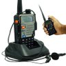 Rádio Comunicador Ht Profissional Dual Band Uhf Vhf Fm Baofeng Uv-5re Preto + Fone de Ouvido - 1
