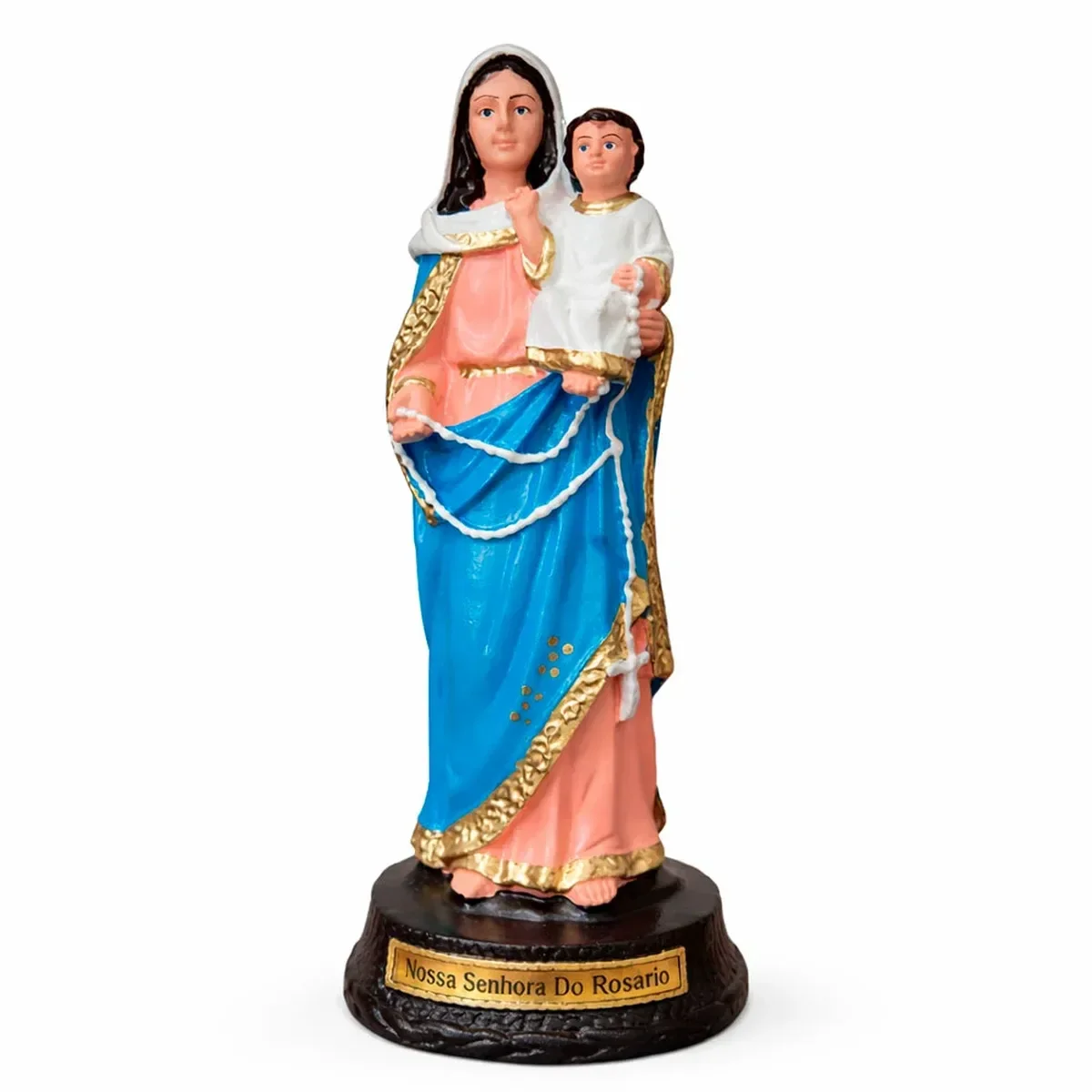 Ver imagem 1 de Imagem de Nossa Senhora do Rosário de Borracha Inquebrável - 20 cm