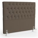 Ver imagem 1 de Cabeceira Casal Cama Box 140cm Cristal C16 Bouclê Marrom - Mpozenato