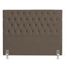 Ver mais imagens de Cabeceira Casal Cama Box 140cm Cristal C16 Bouclê Marrom - Mpozenato