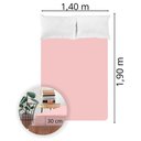 Ver imagem 4 de Lençol Avulso Casal Liso com Elástico 130 Fios - Fiori:rosa Claro