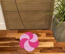 Ver imagem 1 de Tapete para Decoração Redondo Rosa e Pink.