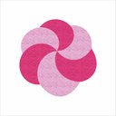 Ver imagem 2 de Tapete para Decoração Redondo Rosa e Pink.