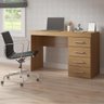 Mesa Escrivaninha com 4 Gavetas 120x75cm Mdp Carvalho 0711 Menu - 1