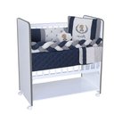 Ver imagem 2 de Mini Berço New Baby Bed Side Grade Móvel + Colchão:branco/cinza