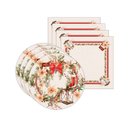 Ver imagem 2 de Kit Sousplat + Guardanapo Natal Christmas Vintage Nsw 4 Peças com Base
