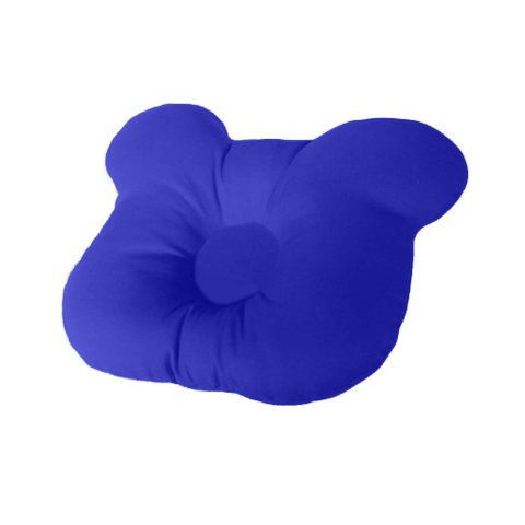 Travesseiro Para Bebê Com Cabeça Amassada - Azul