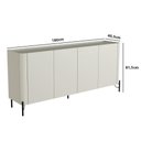Ver imagem 2 de Balcão Buffet 180cm Porta Lisa 100% Mdf com Pés em Metal