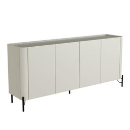 Balcão Buffet 180cm Porta Lisa 100% Mdf com Pés em Metal - 1 Balcão Buffet 180cm Porta Lisa 100% Mdf com Pés em Metal - 1