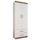 Ver imagem 1 de Guarda Roupa Infantil 2 Portas Chiara Carvalho/branco - Phoenix Phoenix Baby