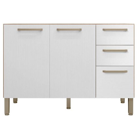 Balcão de Pia Mad Versalhes 120 Cm Freijó Supremo - Kits Paraná
