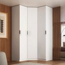 Ver imagem 1 de Guarda-roupa de Canto 3 Portas 100% Mdf Altezza Clean