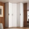 Guarda-roupa de Canto 3 Portas 100% Mdf Altezza Clean - 1